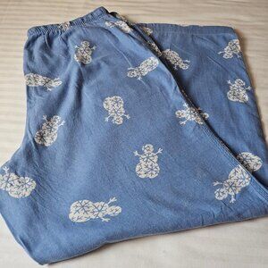 Gap Body |Snowman Lounge Pajama Pants 100% Cotton Med